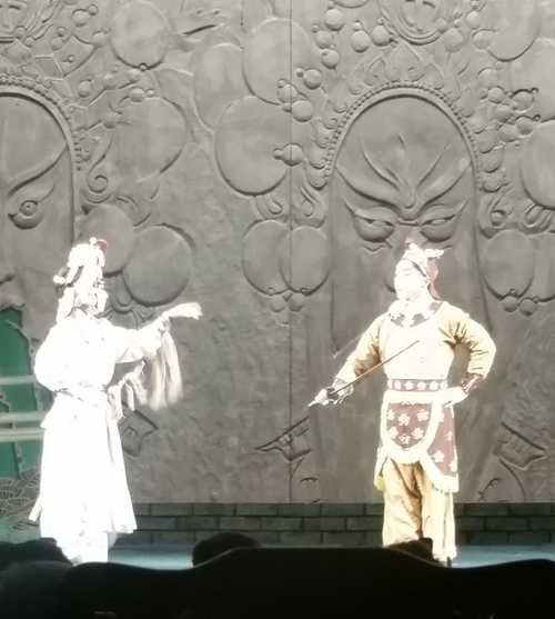 Two Chinese opera performers