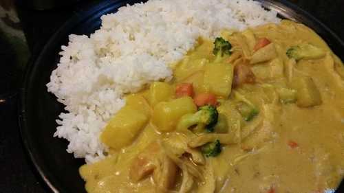 creamy curry chicken rice