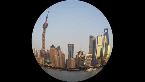 fish-eye view of the bund